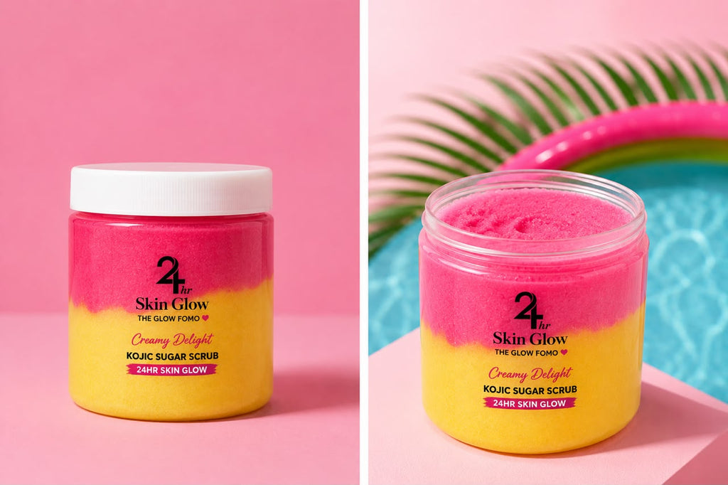 Creamy delight kojic sugar scrub